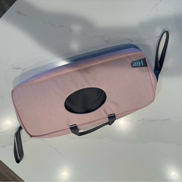 Hie Grovia v. 1 Diaper Bag in Gray/Blue + Pink Changing Pad/Case for Wipes - Picture 14 of 16